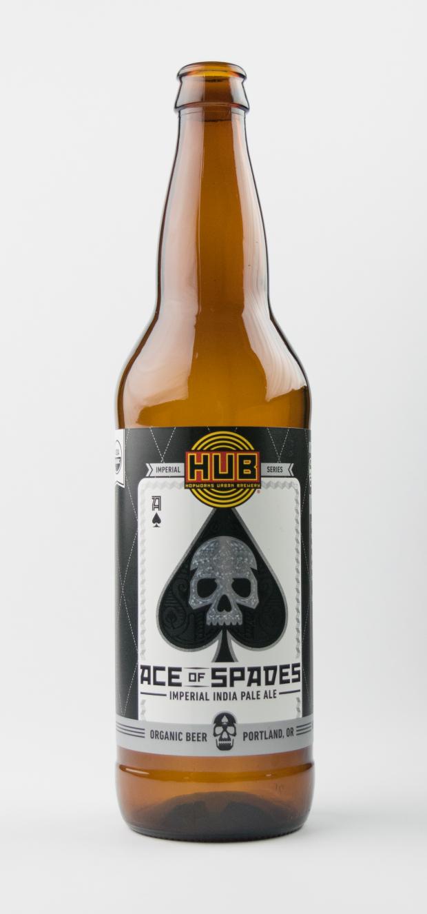 Hopworks Ace of Spades skull bottle The Gallery