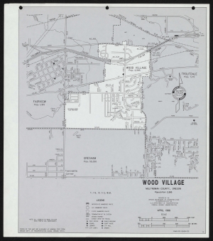 Map of Wood Village, Oregon