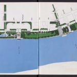 1975 map showing the development of the Portland Waterfront Park