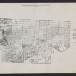 Map of Nonwhite households, by block, for Portland, Oregon 1940